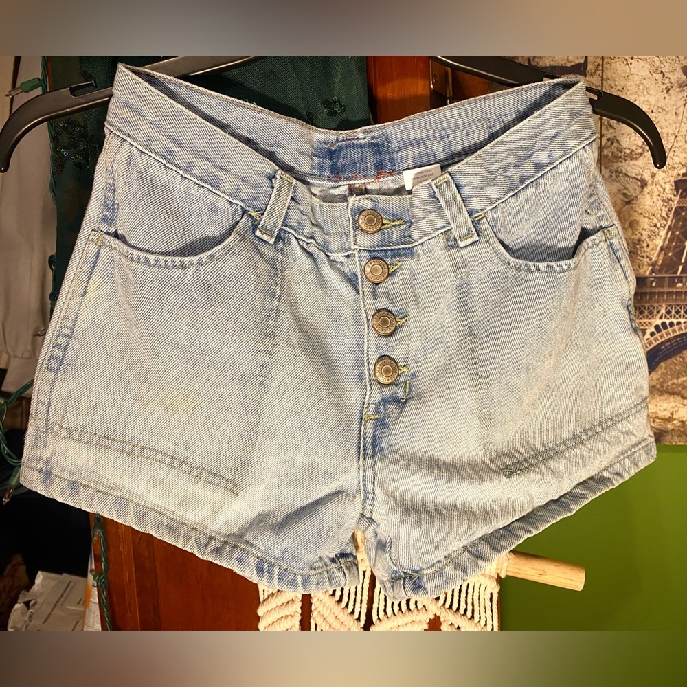 Denim Button-Fly Women Shorts